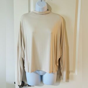 Express mock neck long sleeved shirt